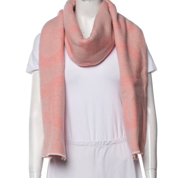 ACNE Studios Toronty Logo Scarf In Pink $250 - Picture 1 of 12